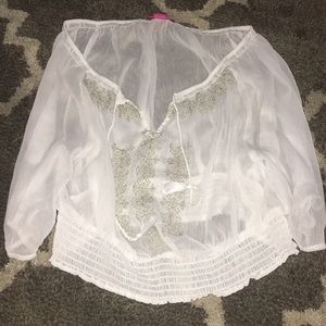 Sheer dress shirt